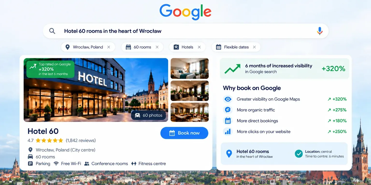 A 60-room hotel in a regional capital, after 6 months of work