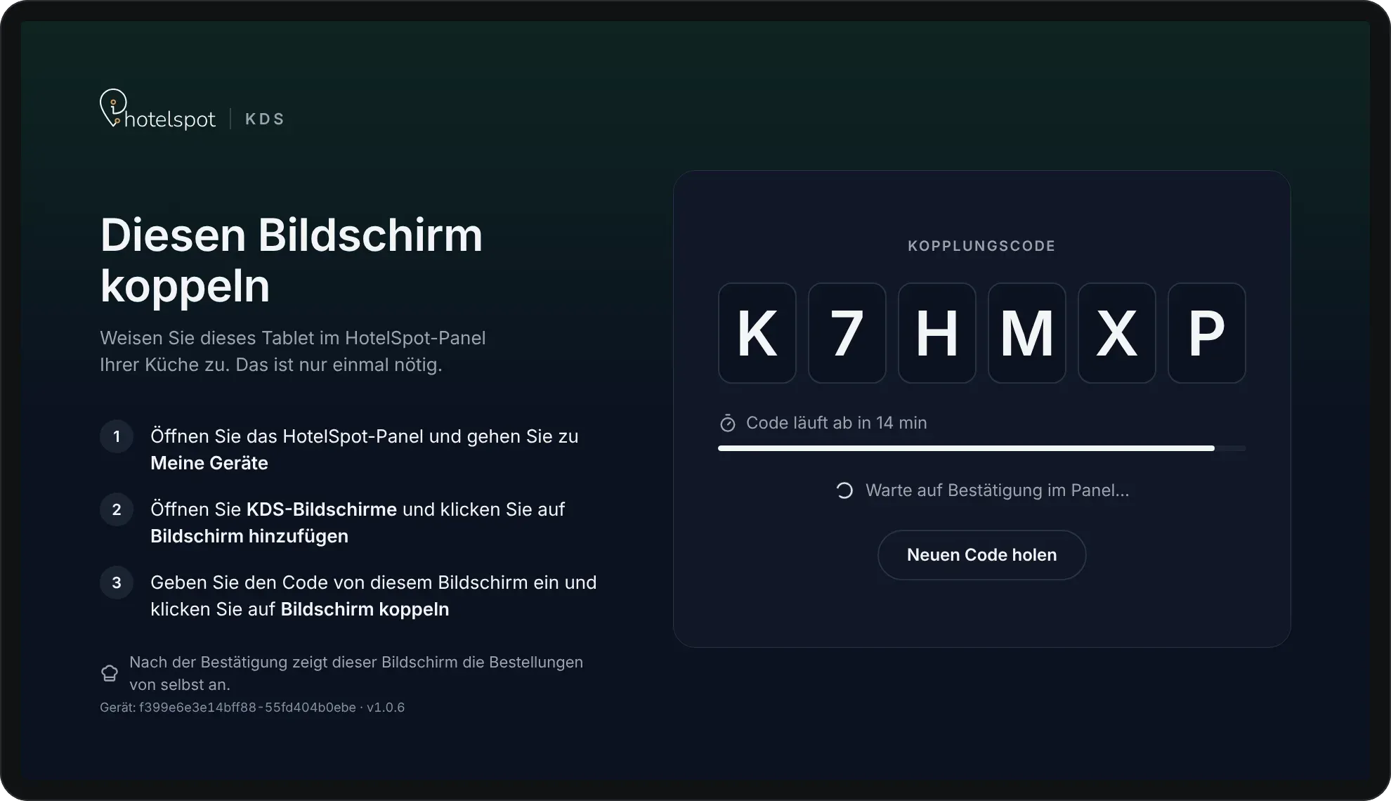Einrichtung: Das Tablet ist in wenigen Minuten bereit